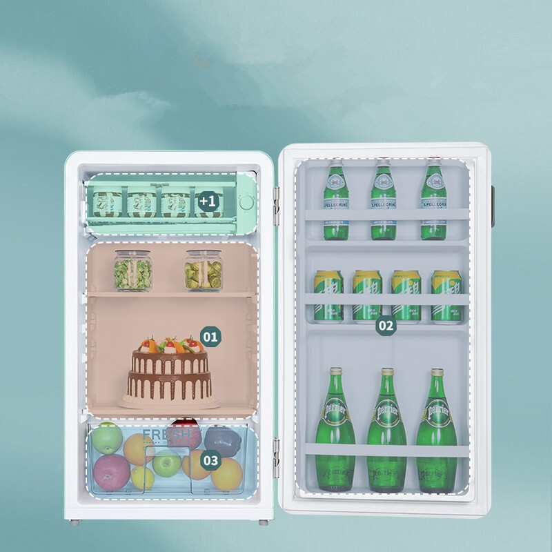 93L Household Small Refrigerator, Energy Saving, Environmental Protection, Power Saving, Bass Small Refrigerator  Freezer · v4